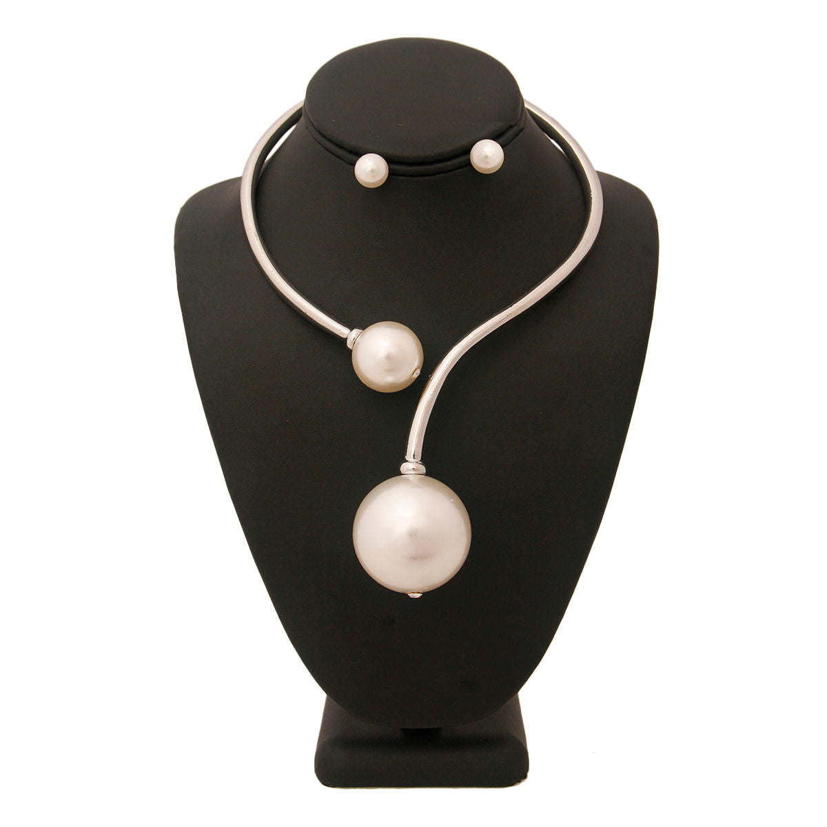 White Pearl Hinge Choker