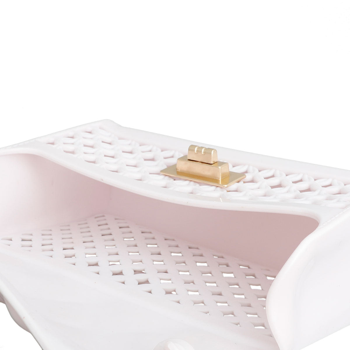 White Jelly Top Handle Mini Crossbody