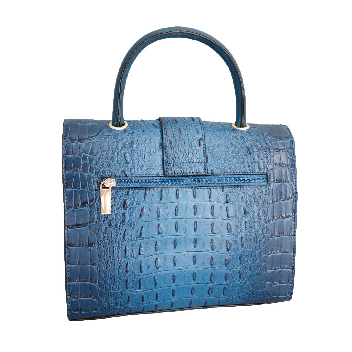Blue Croc Bee Satchel Handbag Set