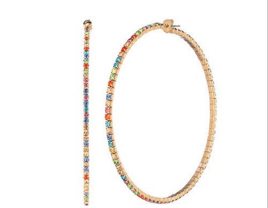 Multi Rainbow hoops