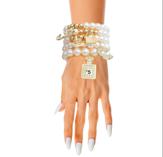 White Boutique Charm bracelet