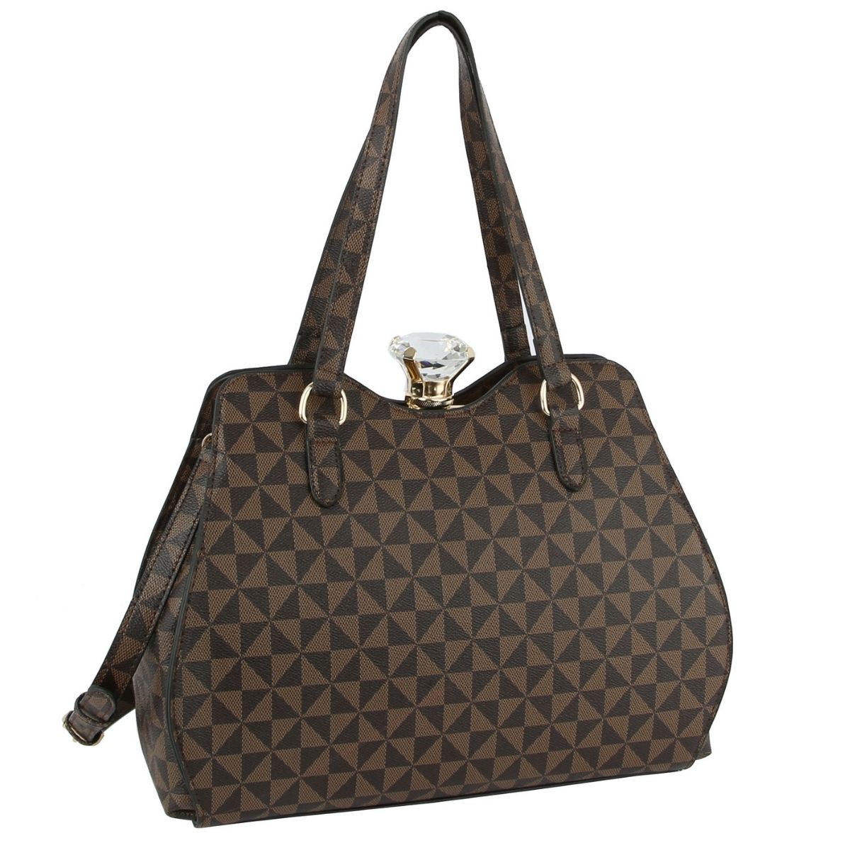 Brown Monogram Frame Handbag Set