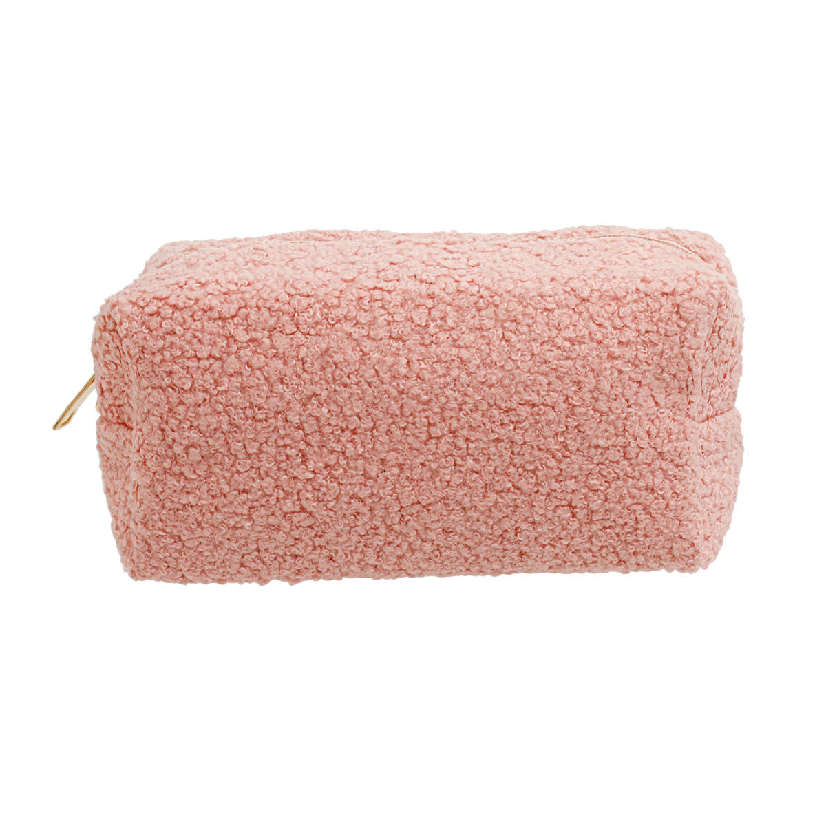 Blush Fleece Fur FAITH Pouch