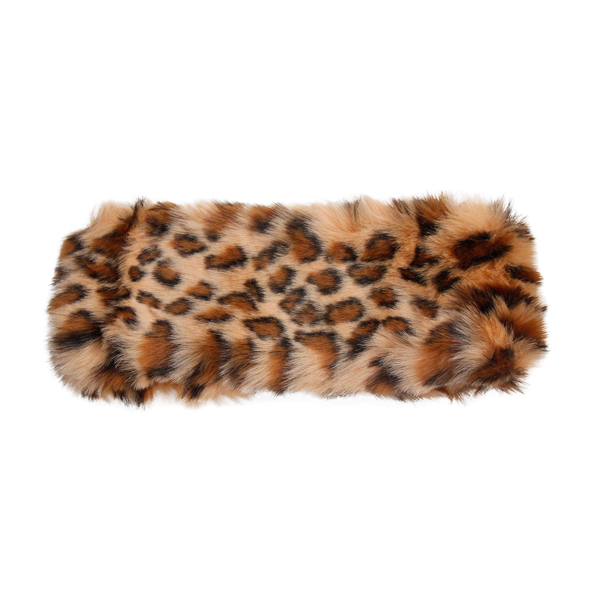 Brown Leopard Fur Winter Headband