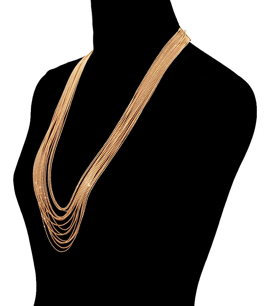 Colored Chain Necklace Set