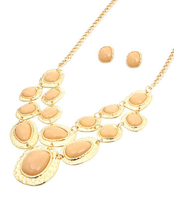 Beads Statement Necklace Set