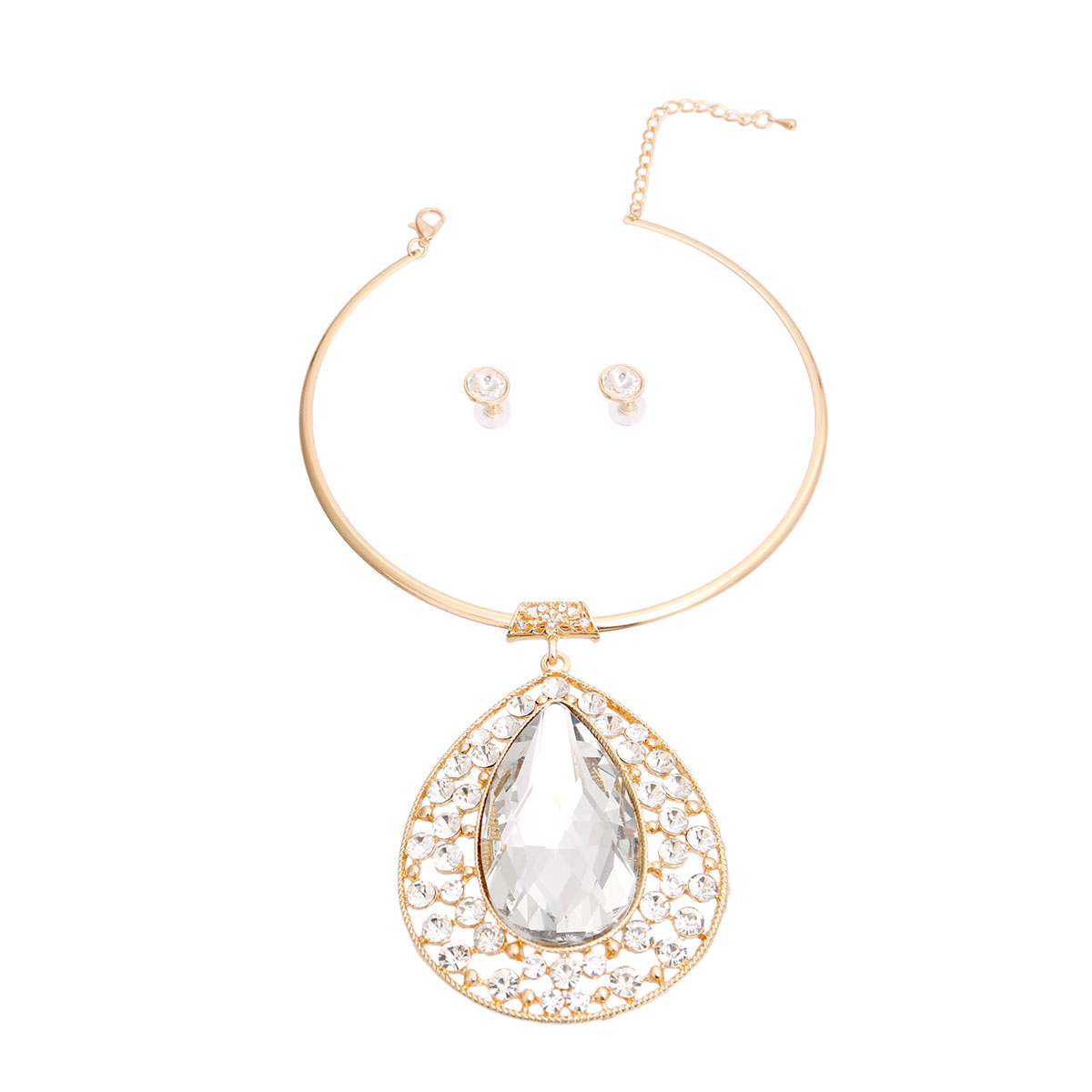 Rigid Gold Crystal Set