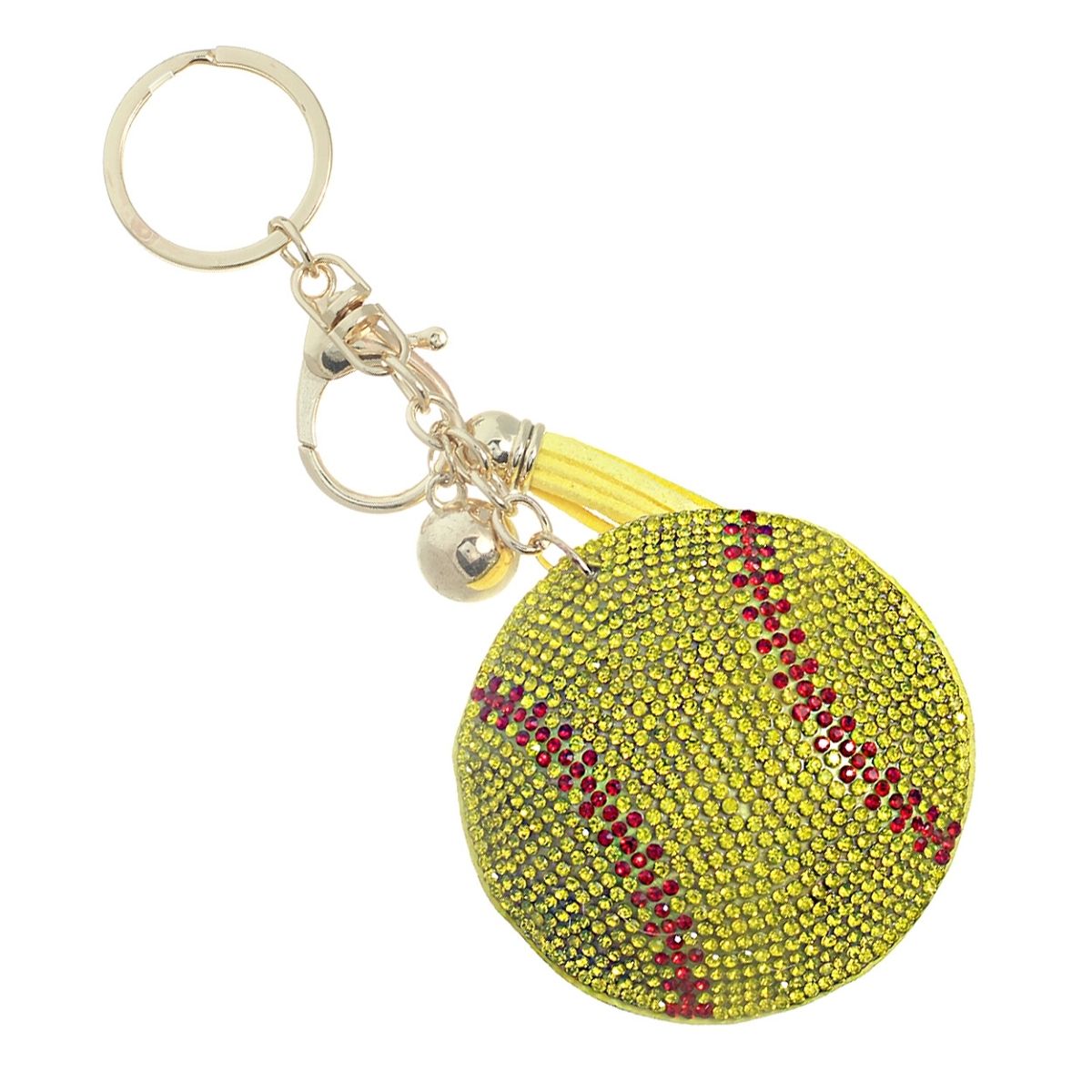 Softball Keychain Bag Charm