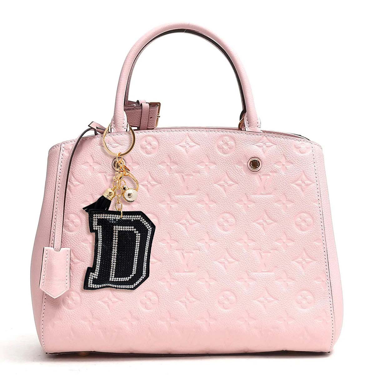 D Black Keychain Bag Charm