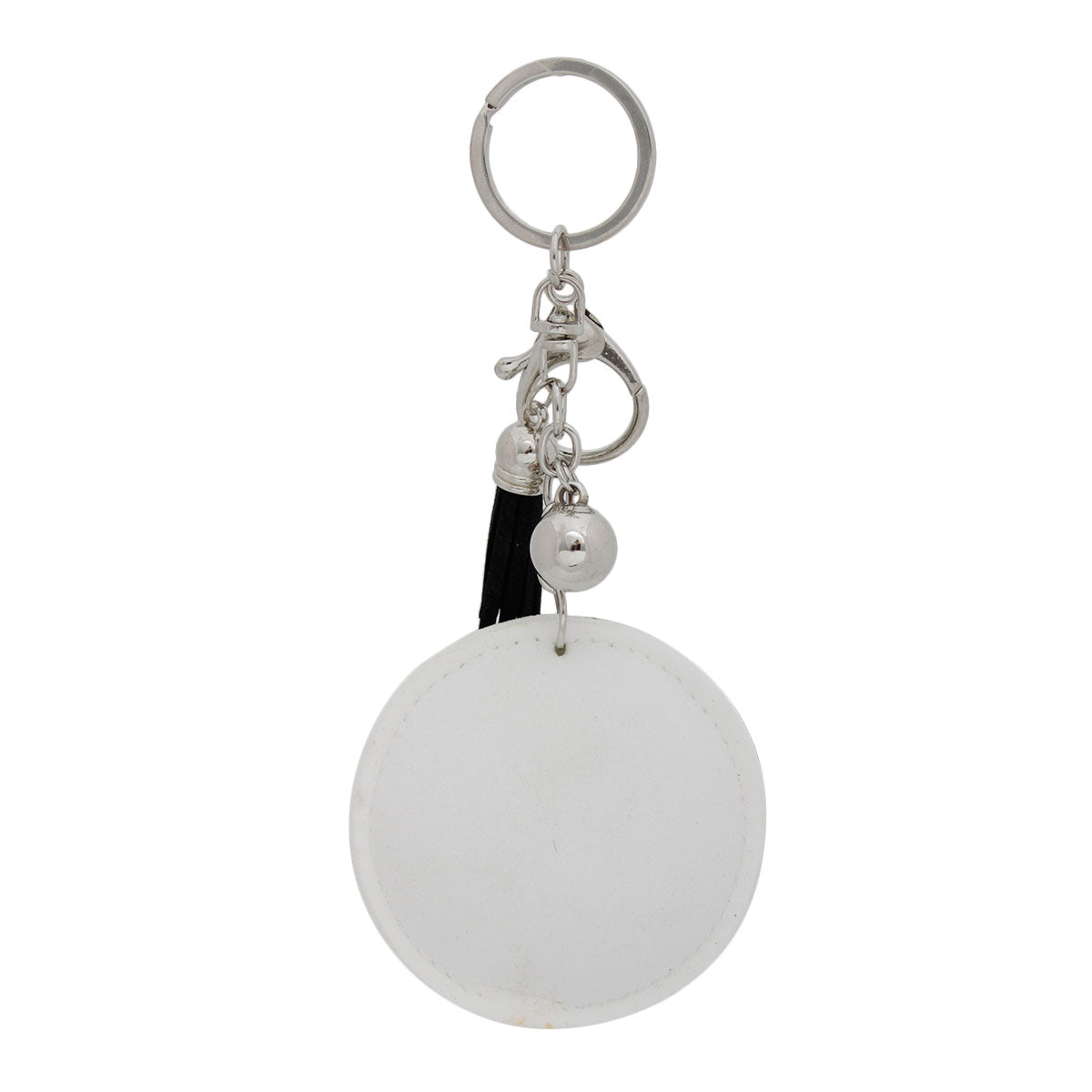 White Volleyball Keychain Bag Charm