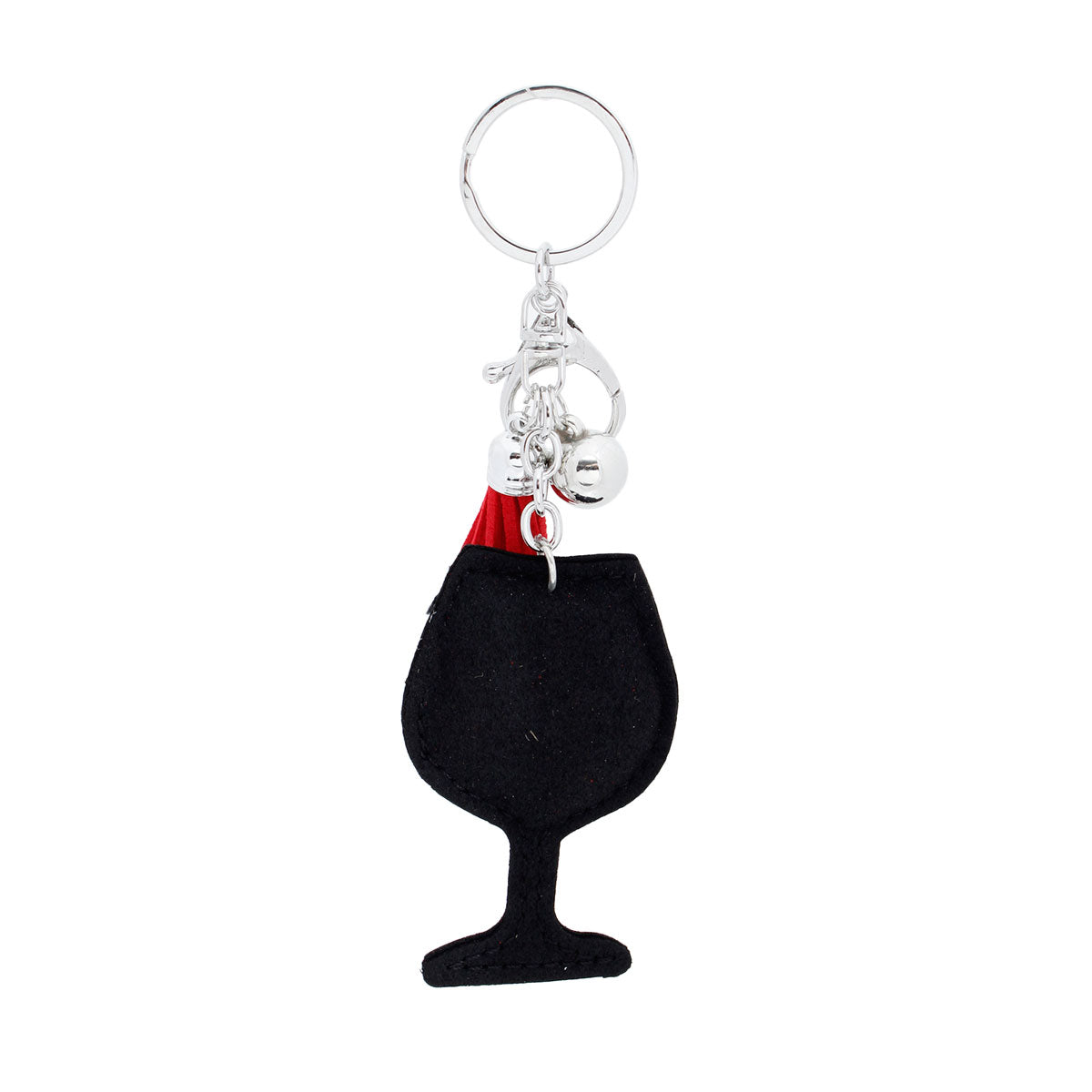 Red Wine Keychain Bag Charm