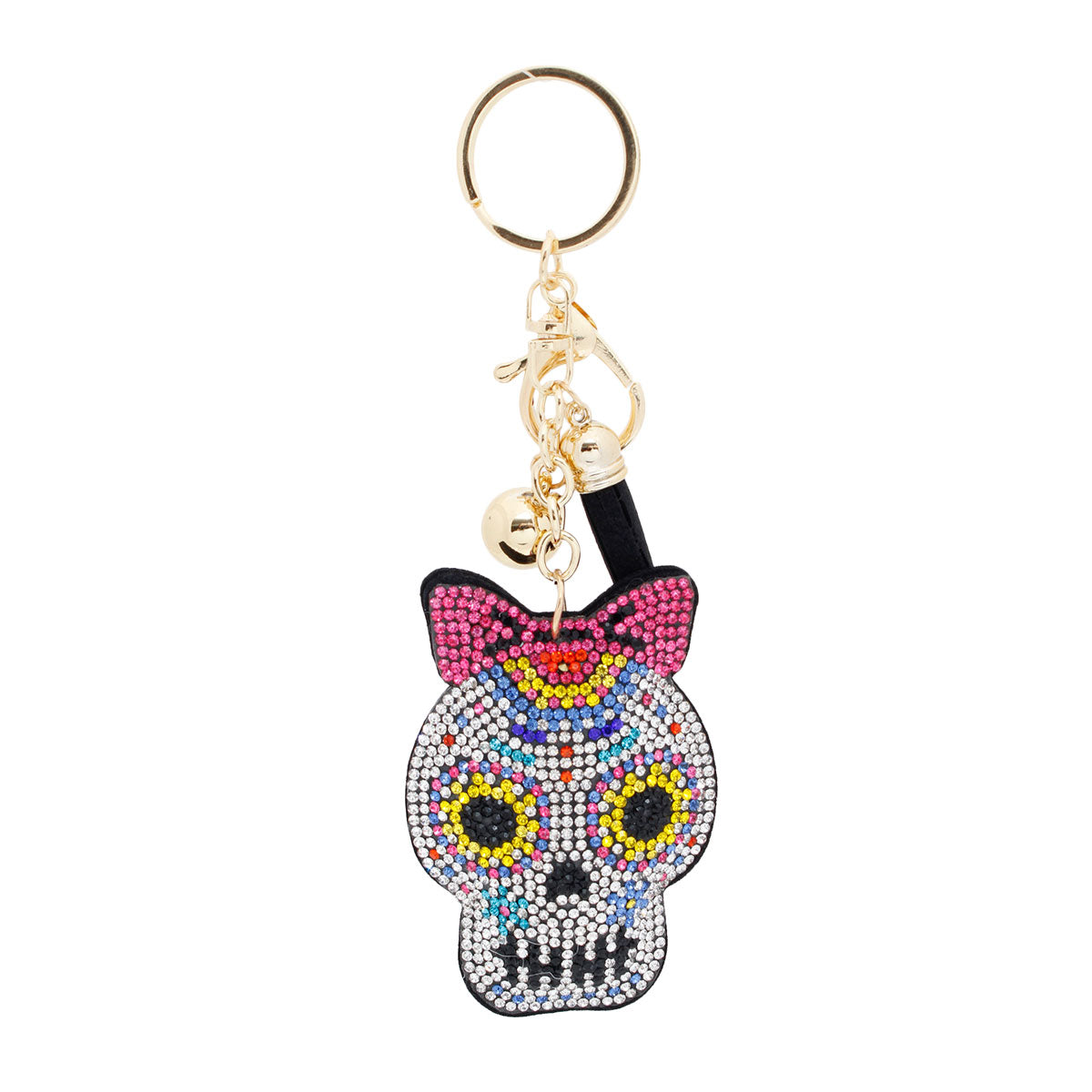 Sugar Skull Keychain Bag Charm