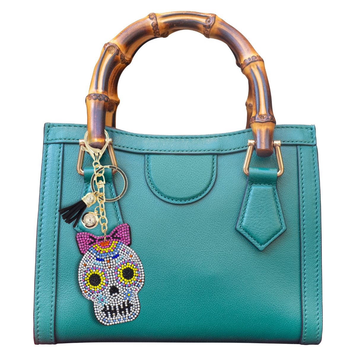 Sugar Skull Keychain Bag Charm