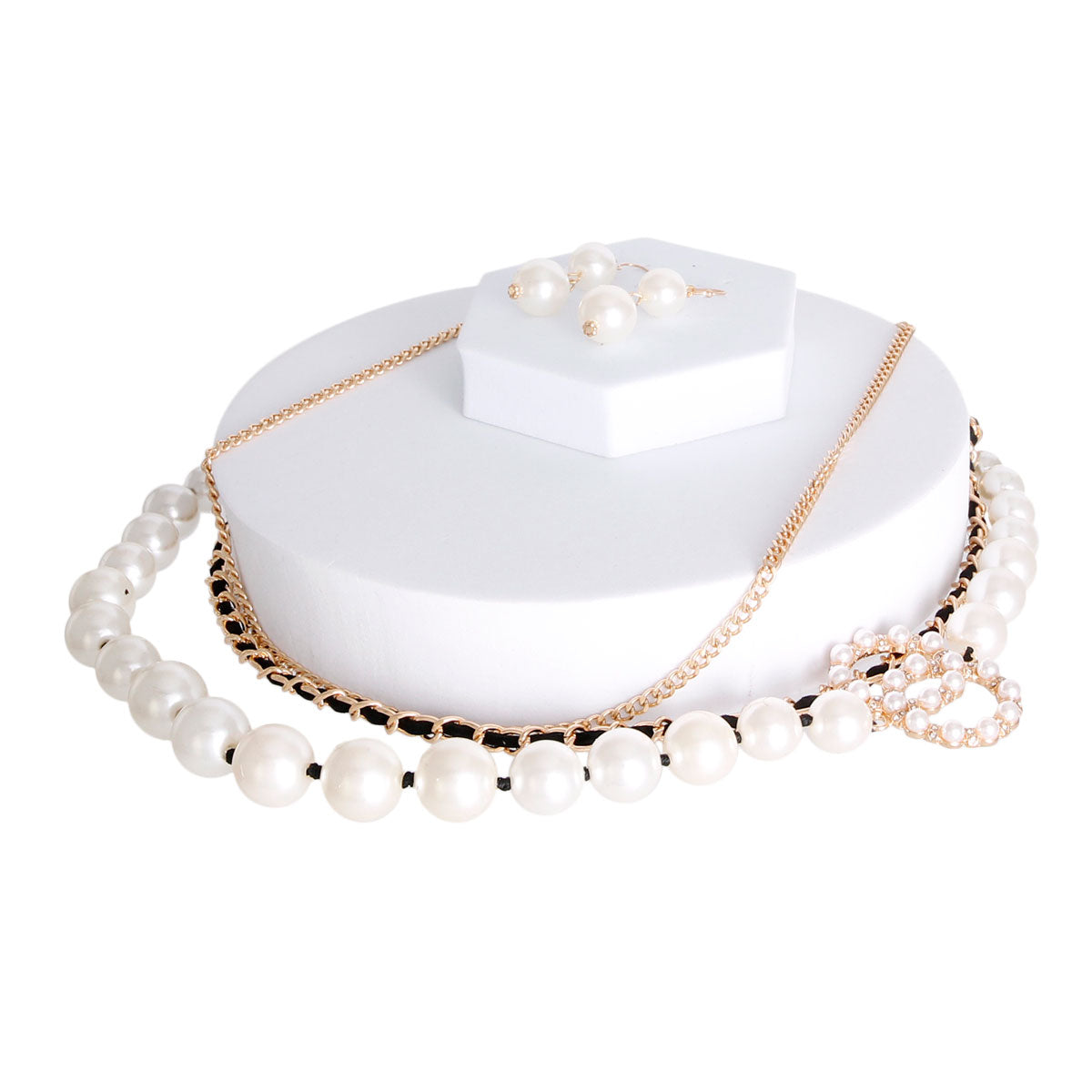 3 Layer Designer Dupe Pearl Necklace